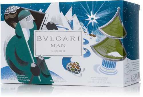 Parfüm szett BVLGARI Man Glacial Essence EdP 100 ml + ASB 100 ml + cosmetici bag