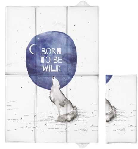 Pelenkázó alátét CEBA Úti pelenkázó alátét 60 × 40 cm Watercolor World Born to be Wild