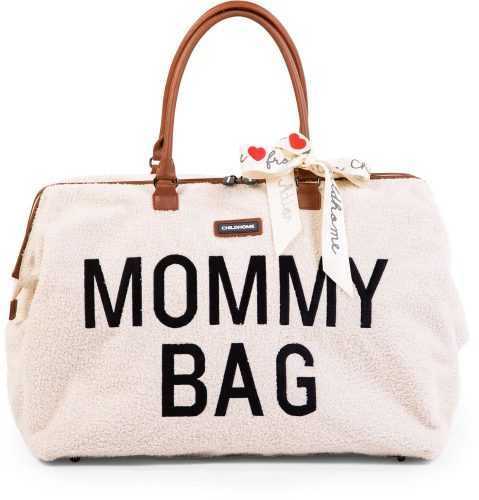 Pelenkázó táska CHILDHOME Mommy Bag Teddy Off White
