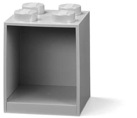 Polc LEGO Brick 4 függő polc - szürke