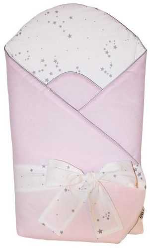 Pólya EKO Pamut pólya nyomtatott mintával és kókusz belsővel Világos rózsaszín