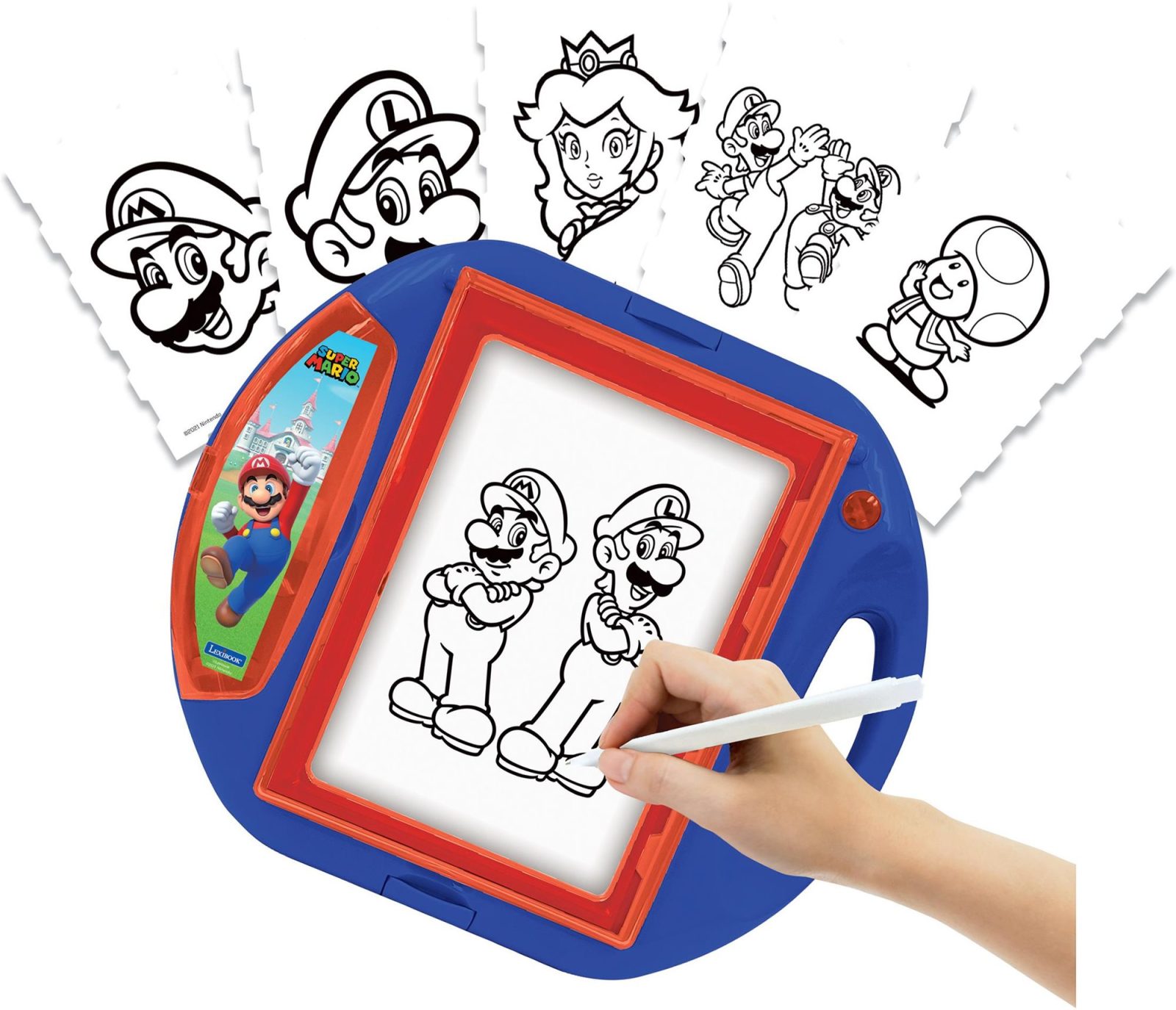 Projektor gyermekeknek Lexibook Super Mario rajzprojektor sablonokkal és pecsétekkel