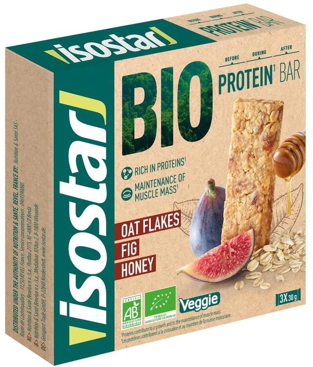 Protein szelet Isostar BIO Protein szelet - füge és méz 3x 30 g