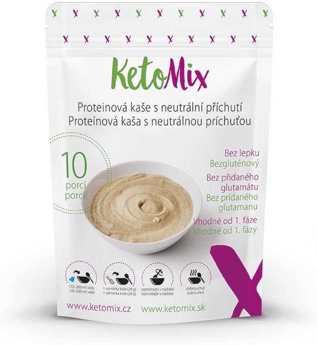 Proteinpüré KETOMIX Semleges ízű fehérjekása 280 g (10 adag)