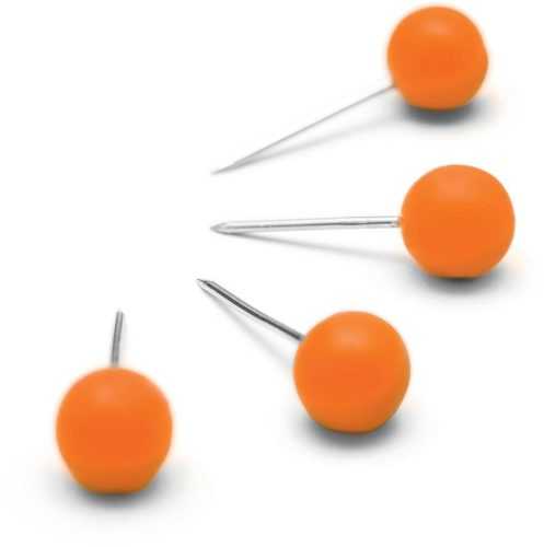 Rajzszög NOBO Notice Board Push Pins Orange narancssárga - 100 darabos csomagolásban