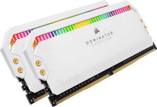 Rendszermemória Corsair 16GB KIT DDR4 3600MHz CL18 Dominator Platinum RGB White