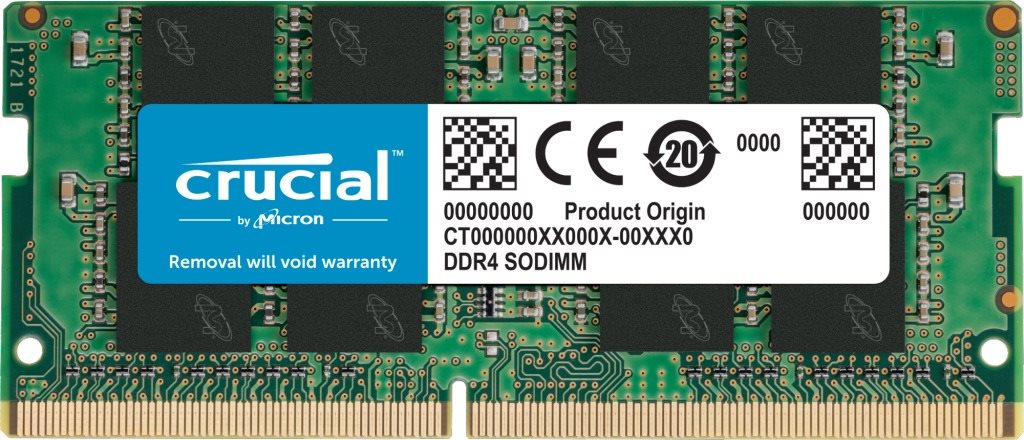 Rendszermemória Crucial SO-DIMM 4GB DDR4 2400MHz CL17 Single Ranked