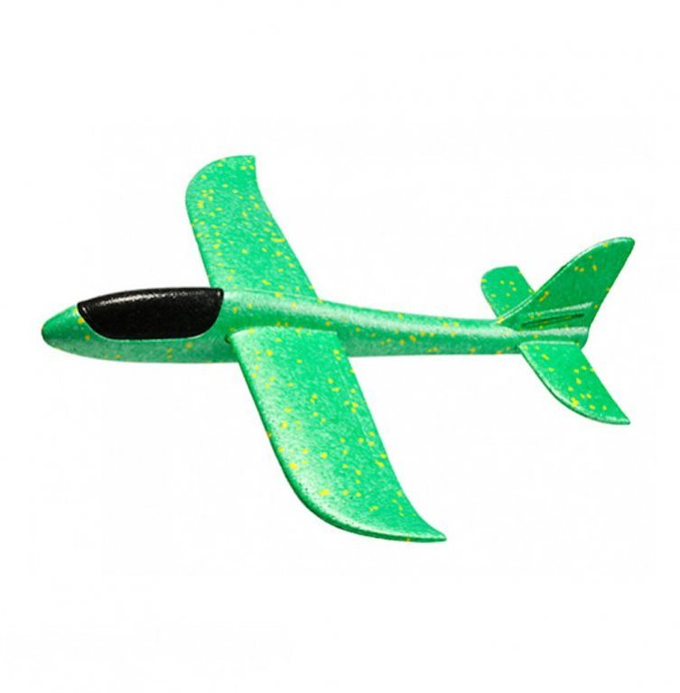 Repülő játék FOXGLIDER gyermekdobósík - vitorlázórepülő zöld 48cm
