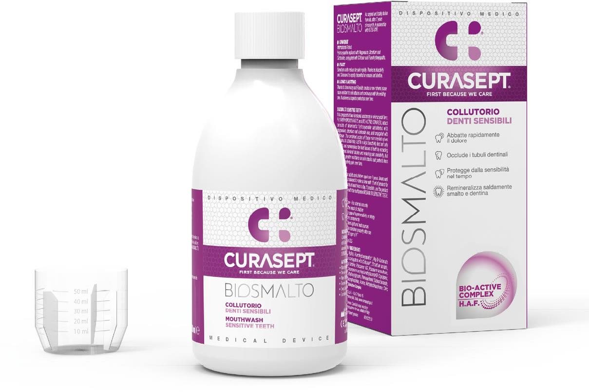 Szájvíz CURASEPT Biosmalto Sensitive Teeth 300 ml