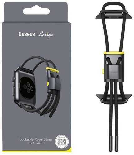 Szíj Baseus Lockable Rope Strap pro Apple Watch 38/40/41mm Grey&Yellow