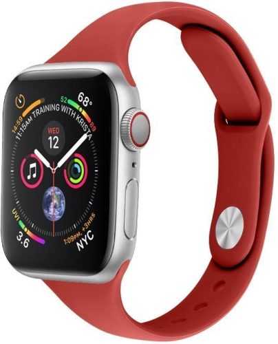 Szíj Eternico Essential Thin az Apple Watch 42mm / 44mm / 45mm tomato red méret M-L