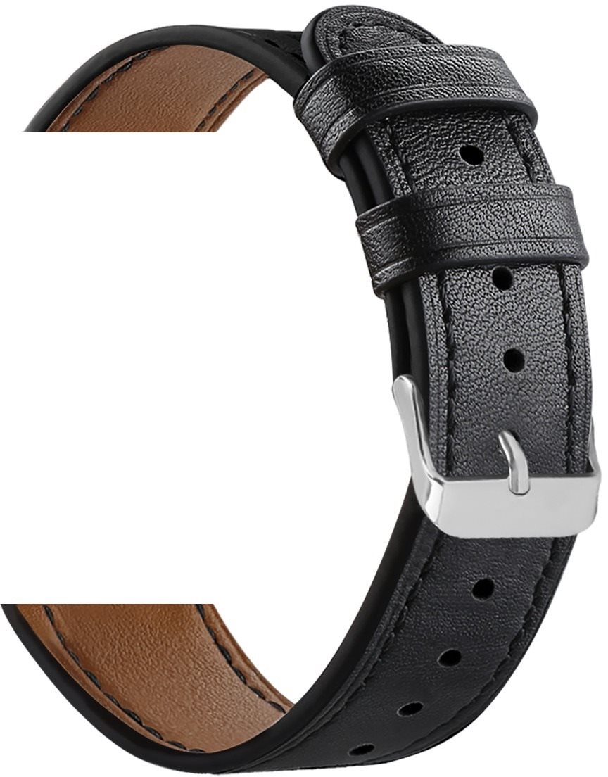 Szíj Eternico Leather Band universal Quick Release 20mm fekete