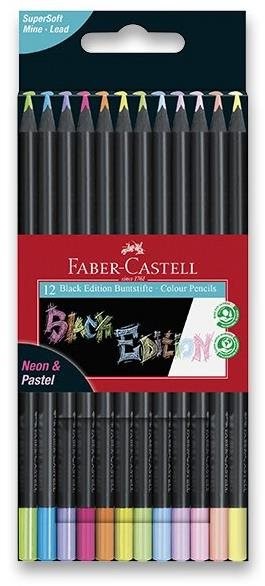 Színes ceruza FABER-CASTELL Black Edition Neon/Pastel