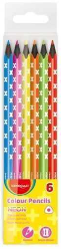 Színes ceruzák KEYROAD Neon háromszög 6 szín