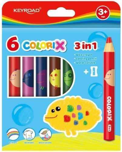 Színes ceruzák KEYROAD akvarell háromszög 12 szín