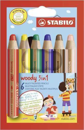Színes ceruzák STABILO Woody 3 in 1