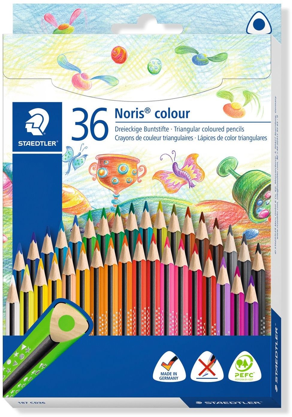 Színes ceruzák Staedtler Noris Colour - 36 szín