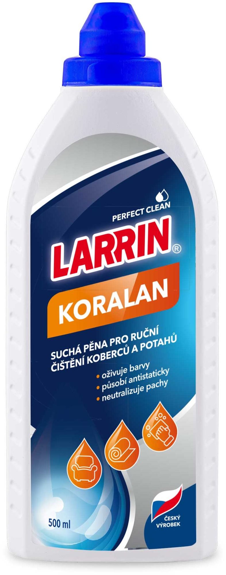 Szőnyegtisztító LARRIN Koralan R szőnyegekre és kárpitokra 500 ml