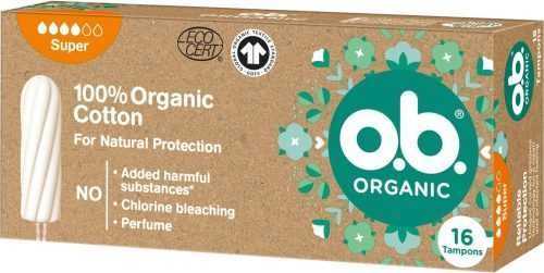 Tampon O.B. Organic Super 16