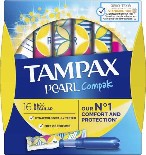 Tamponok TAMPAX Compak Pearl Regular (16 db)