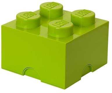 Tároló doboz LEGO tárolódoboz 4 250 x 250 x 180 mm - lime zöld