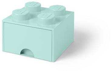 Tárolódoboz LEGO 4 tárolódoboz - aqua