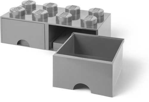 Tárolódoboz LEGO 8 tárolódoboz - szürke