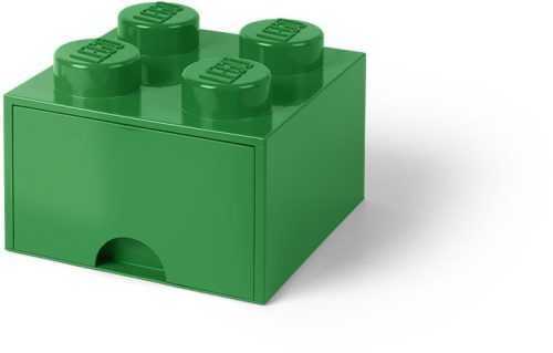 Tárolódoboz LEGO fiókos tároló doboz - sötétzöld