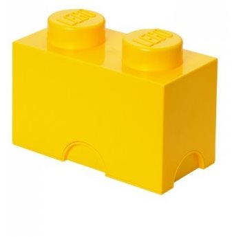 Tárolódoboz LEGO tároló doboz 125 x 250 x 180 mm - sárga