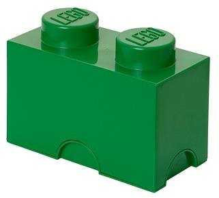 Tárolódoboz LEGO tároló doboz 125 x 250 x 180 mm - zöld tmavě-
