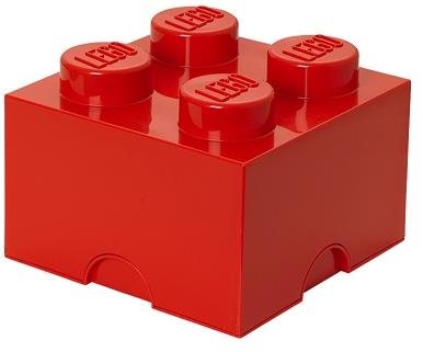 Tárolódoboz LEGO tároló doboz 250 x 250 x 180 mm - piros