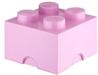 Tárolódoboz LEGO tároló doboz 4250 x 250 x 180 mm - világos rózsaszín
