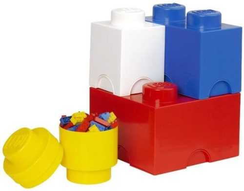 Tárolódoboz LEGO tároló doboz - multipack 4 db