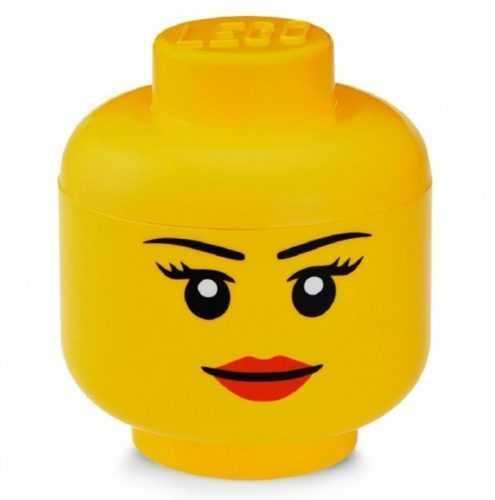 Tárolódoboz LEGO tárolófej (S méret) - lány