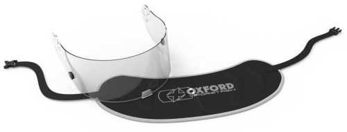 Táska OXFORD VisorStash XL Deluxe párnázott plexi táska (fekete/szürke)