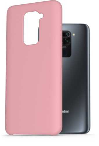 Telefon tok AlzaGuard Premium Liquid Silicone Case Xiaomi Redmi Note 9 LTE rózsaszín tok