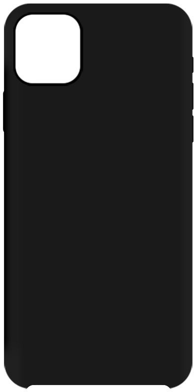 Telefon tok Hishell Premium Liquid Silicone Apple iPhone 12 Max fekete tok