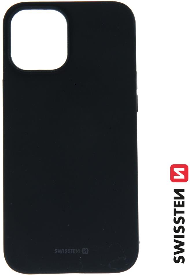 Telefon tok Swissten Soft Joy Apple iPhone 12 Pro Max fekete tok