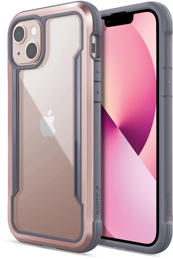 Telefon tok X-doria Raptic Shield Pro iPhone 13(Anti-bacterial) rózsaszín tok
