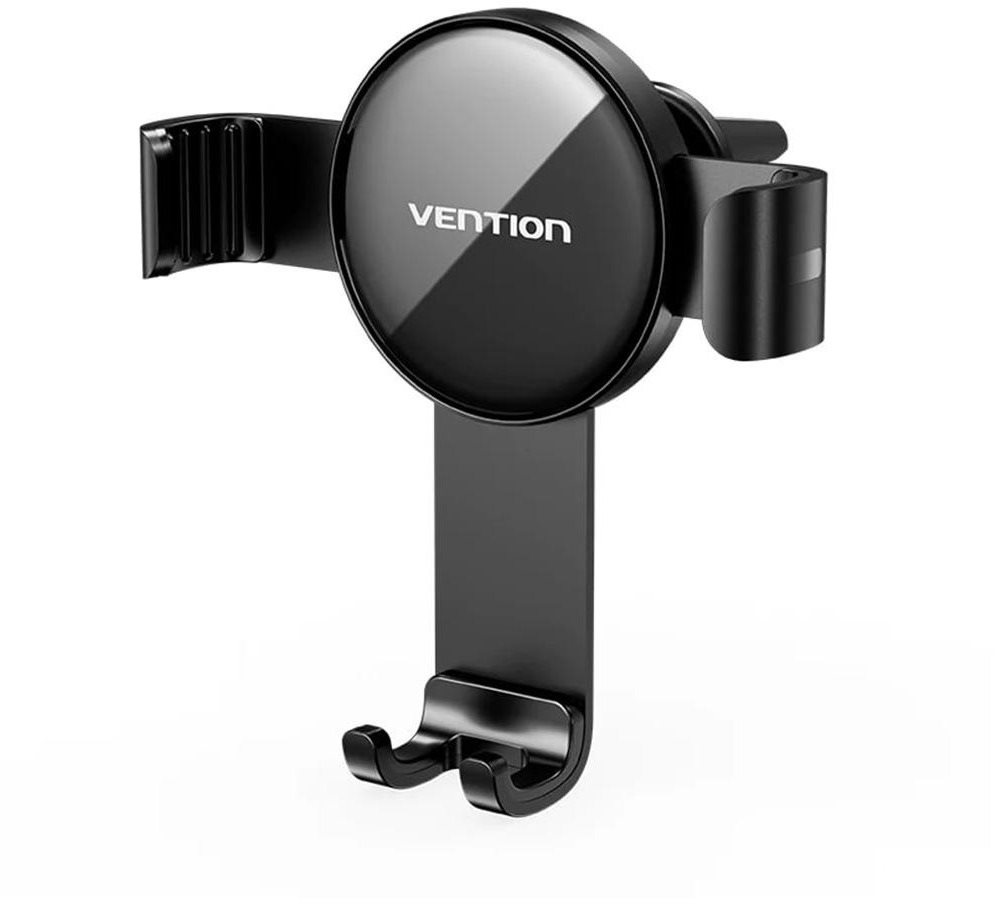 Telefontartó Vention Auto-Clamping Car Phone Mount With Duckbill Clip Black Disc Fashion Type