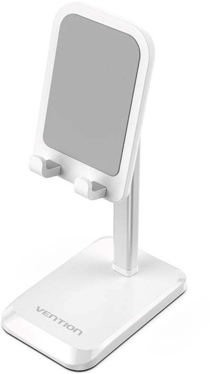 Telefontartó Vention Height Adjustable Desktop Cell Phone Stand White Aluminum Alloy Type