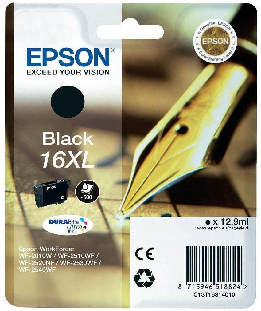 Tintapatron Epson T1631 fekete 16XL