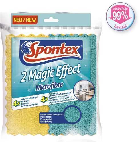 Törlőkendő SPONTEX 2 Magic Effect Microfibre 20