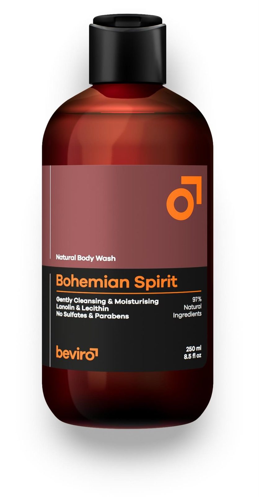 Tusfürdő BEVIRO Natural Body Wash Bohemian Spirit 250 ml