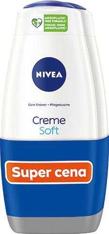 Tusfürdő NIVEA Creme Soft Shower Gel 2 × 500 ml