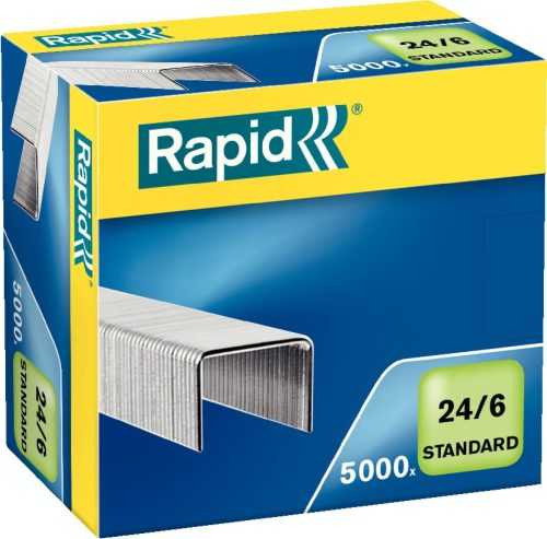 Tűzőgép kapocs RAPID Standard 24/6 - 5000 darab / csomag
