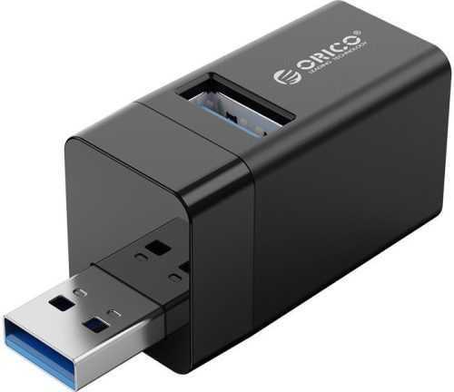 USB Hub ORICO 3 IN 1 MINI USB HUB fekete