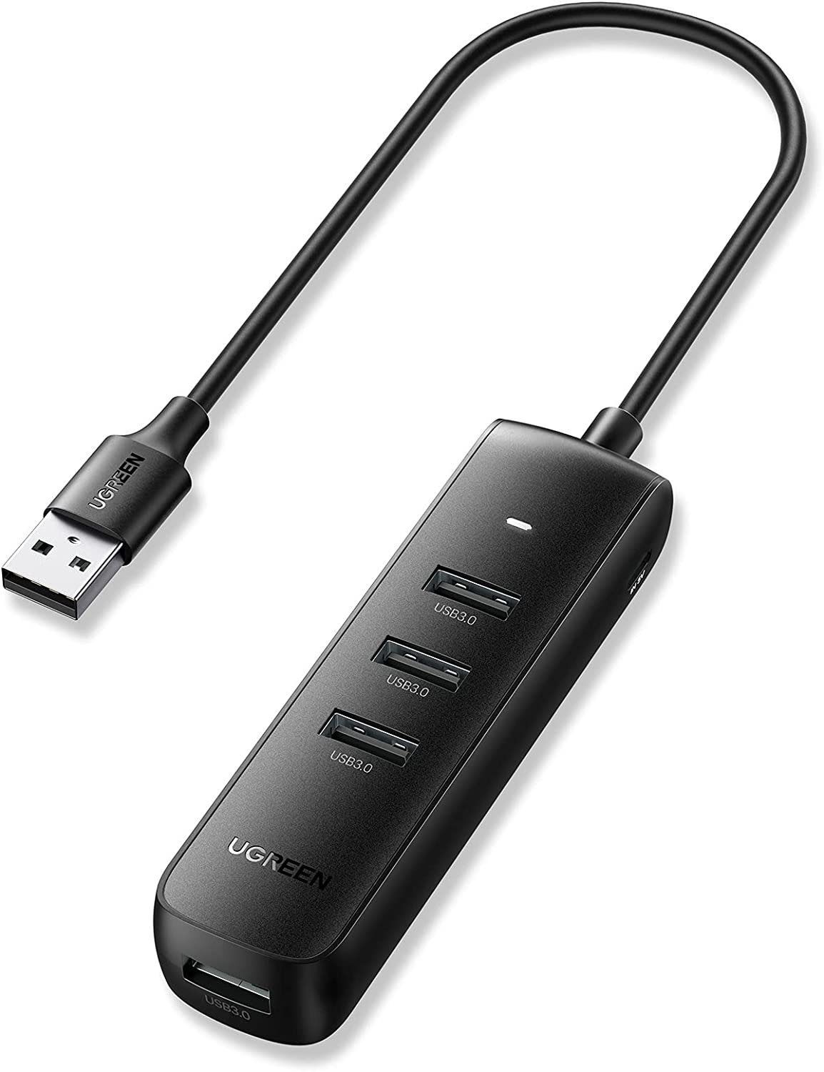 USB Hub UGREEN USB 3.0 4-Port Hub 0.25m (Black)