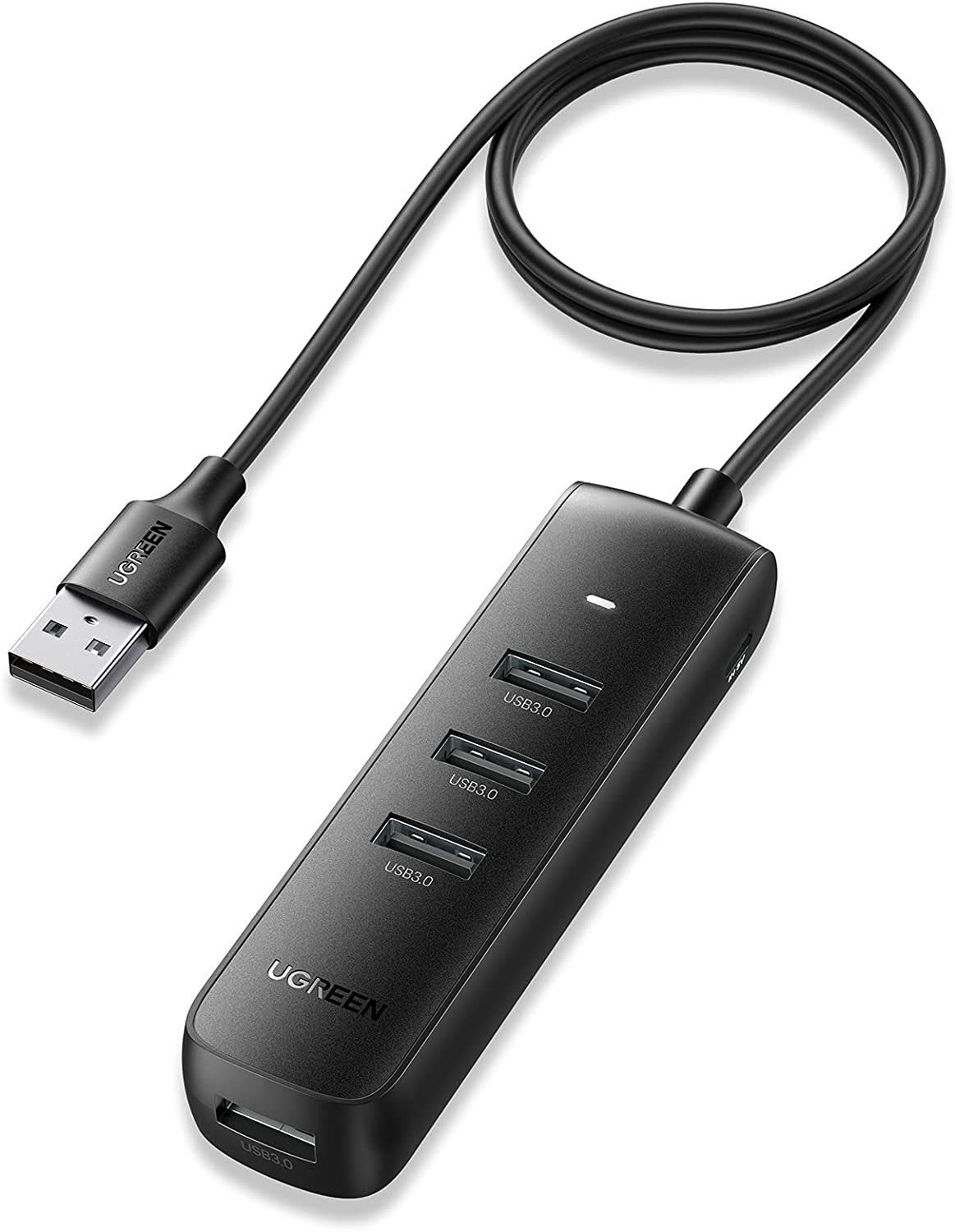 USB Hub UGREEN USB 3.0 4-Port Hub 1m (Black)