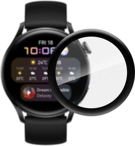 Üvegfólia AlzaGuard FlexGlass a Huawei Watch 3 készülékhez